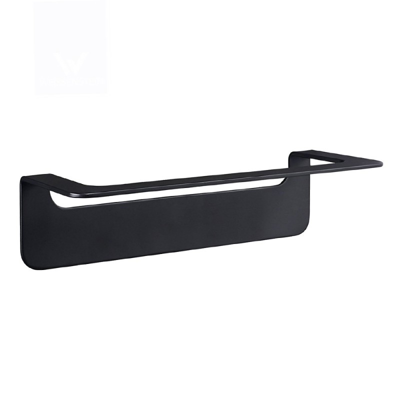 Porta salviette nero da 30 cm serie skyline - fissaggio biadesivo o incollo Aquasanit A20290ANE