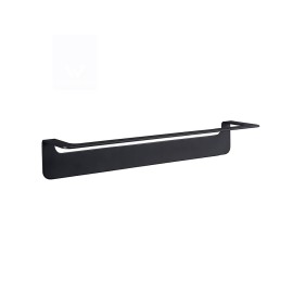 Porta salviette nero da 45 cm serie skyline - fissaggio biadesivo o incollo Aquasanit A20290BNE