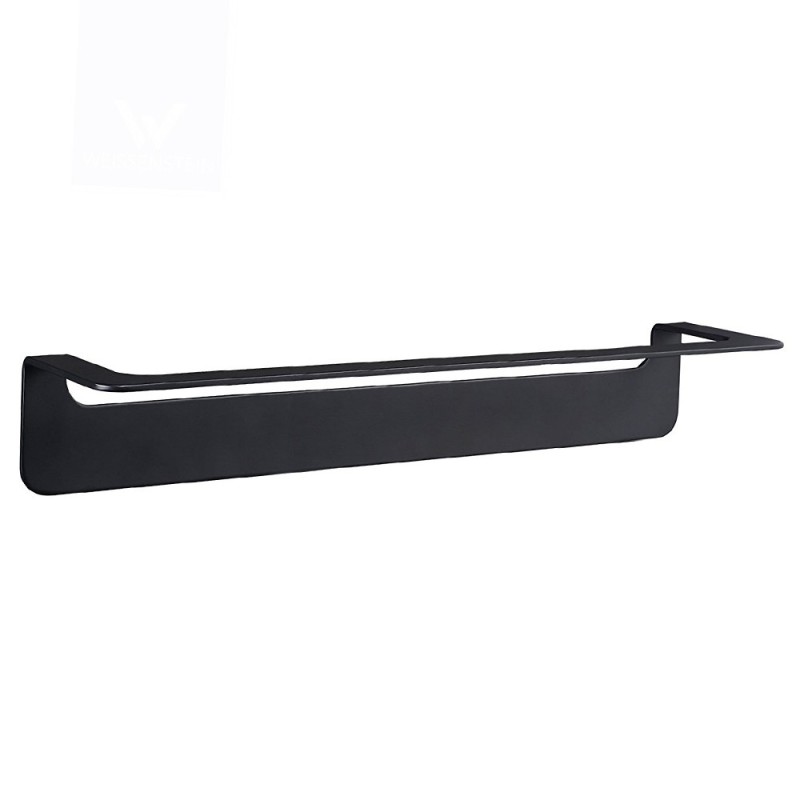 Porta salviette nero da 45 cm serie skyline - fissaggio biadesivo o incollo Aquasanit A20290BNE