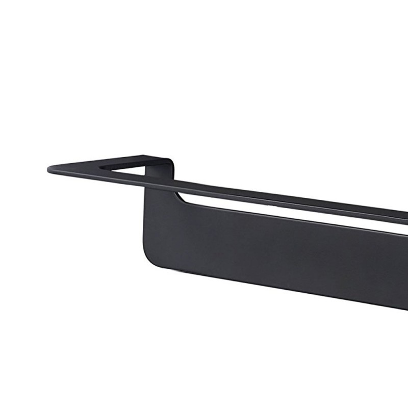 Porta salviette nero da 45 cm serie skyline - fissaggio biadesivo o incollo Aquasanit A20290BNE