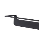 Porta salviette nero da 45 cm serie skyline - fissaggio biadesivo o incollo Aquasanit A20290BNE