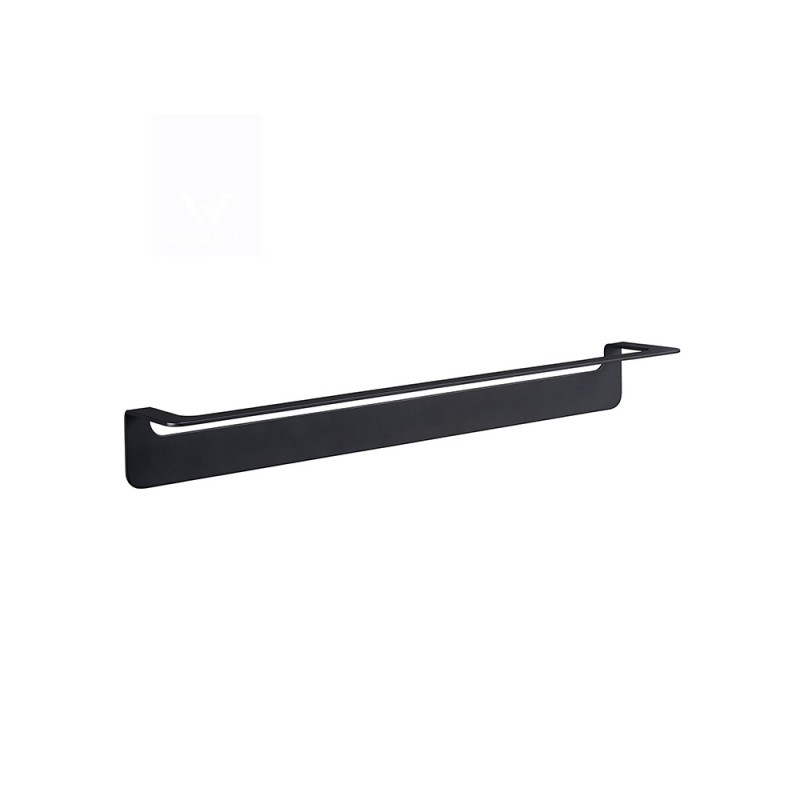 Porta salviette nero da 60 cm serie skyline - fissaggio biadesivo o incollo Aquasanit A20290CNE
