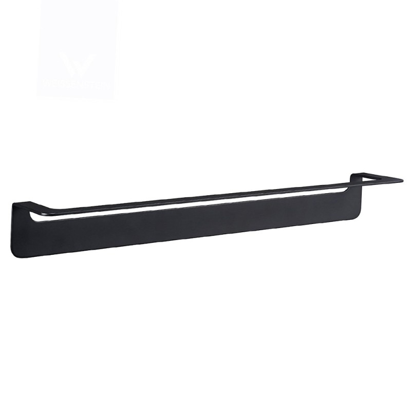 Porta salviette nero da 60 cm serie skyline - fissaggio biadesivo o incollo Aquasanit A20290CNE