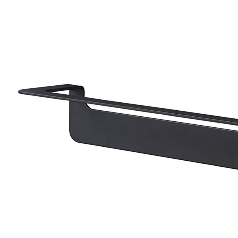 Porta salviette nero da 60 cm serie skyline - fissaggio biadesivo o incollo Aquasanit A20290CNE