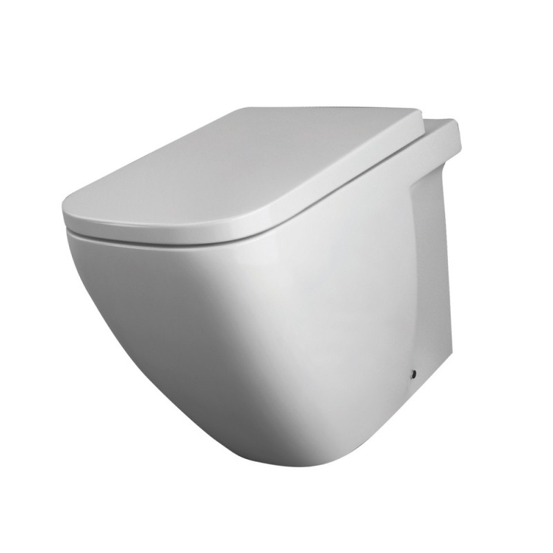 Vaso wc in ceramica con installazione a filo muro - serie caroline Rak Ceramics SCACER0719VF