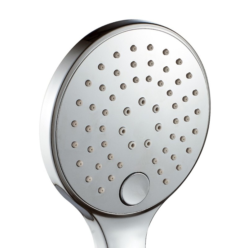 Doccino cromato a 3 getti con pulsante comando - serie koleos Idrobric SAPDOC0234CR