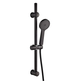 Saliscendi nero anticalcare con doccino a 1 getto - serie vogue Idrobric BLISAL0145NE