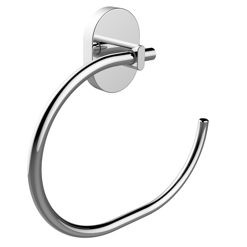 Porta salviette ad anello serie link - fissaggio incollo o viti Aquasanit A211160CR