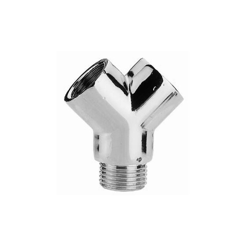 Raccordo ffm a 3 vie cromato lucido da 1/2" Idrobric N0358