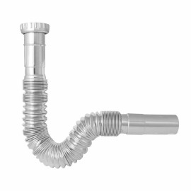 Canotto fles. estens. con ghiera e tubo cromati 1"1/2xã¸40 Idrobric SACRAC0202CA