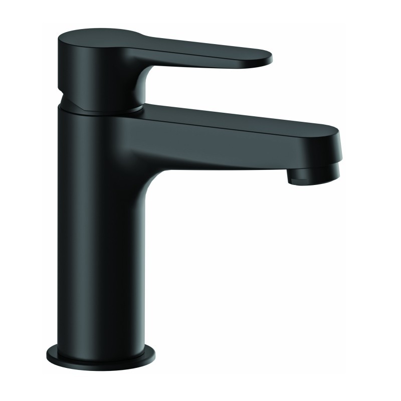 Miscelatore lavabo nero opaco moderno ed elegante serie winner Remer W10NO
