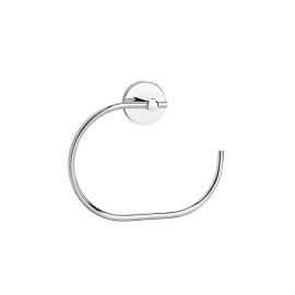 Porta salviette ad anello da muro serie nexos - fissaggio incollo o viti Aquasanit A203160CR