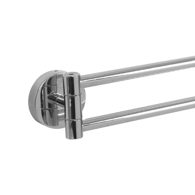 Porta salviette a snodo da parete serie nexos - fissaggio incollo o viti Aquasanit A203150CR