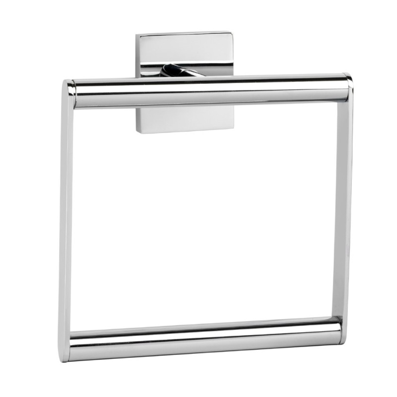 Porta salviette ad anello a parete serie xeno - fissaggio incollo o viti Aquasanit A204160CR