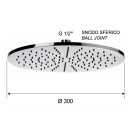 Soffione doccia minimale piatto diam. 30 cm Remer 359MM30X Soffione doccia minimale piatto diam. 30 cm Remer 359MM30X