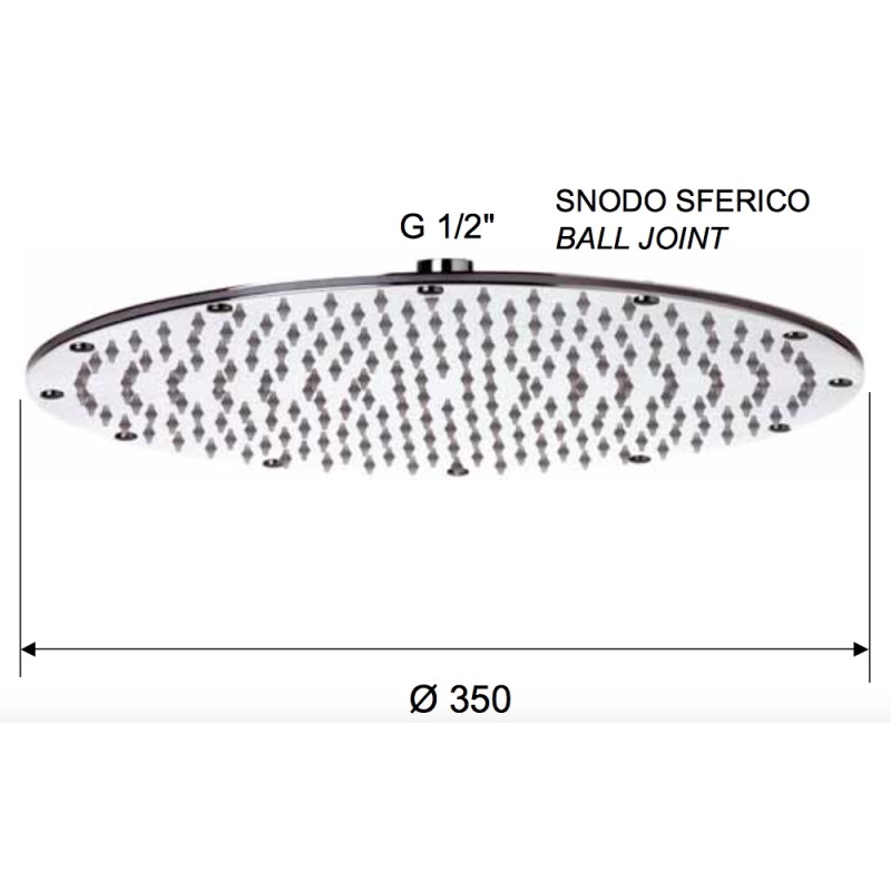 Soffione a pioggia piatto Remer 359MMXLX Soffione a pioggia piatto Remer 359MMXLX