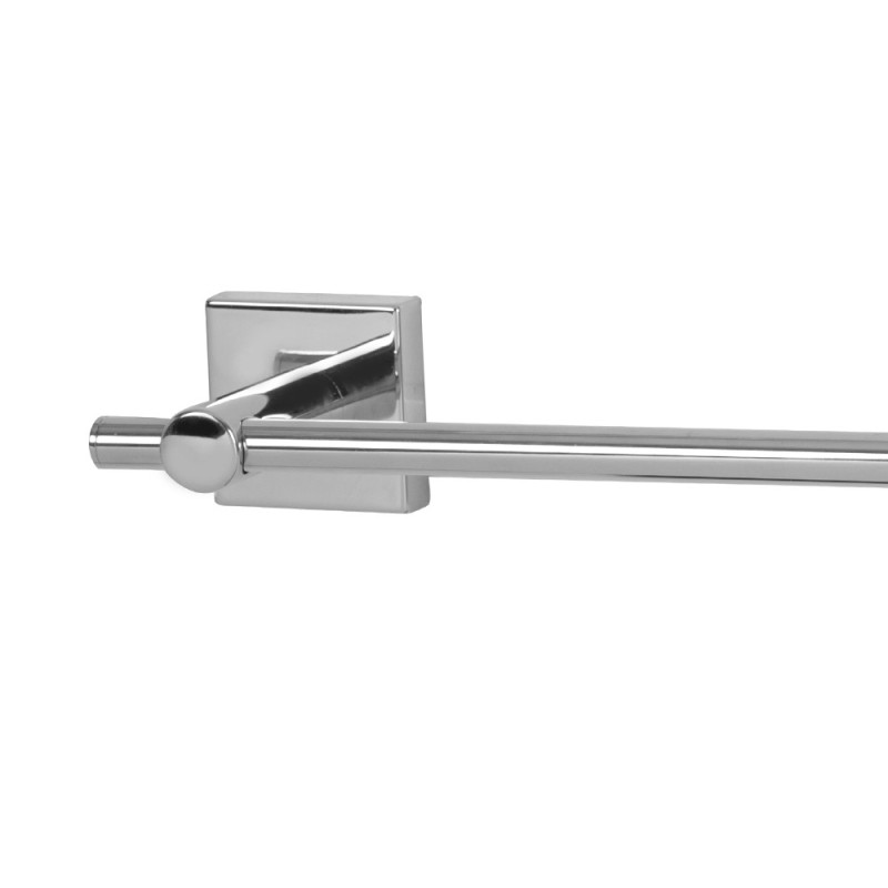 Porta salviette da 45 a muro serie xeno - fissaggio incollo o viti Aquasanit A20490BCR