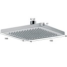 Soffione sq 144 getti Remer 359SSX