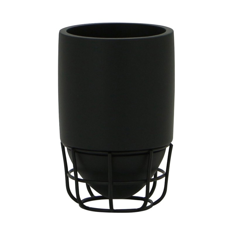 Bicchiere nero - serie grid Aquasanit QG1100NE