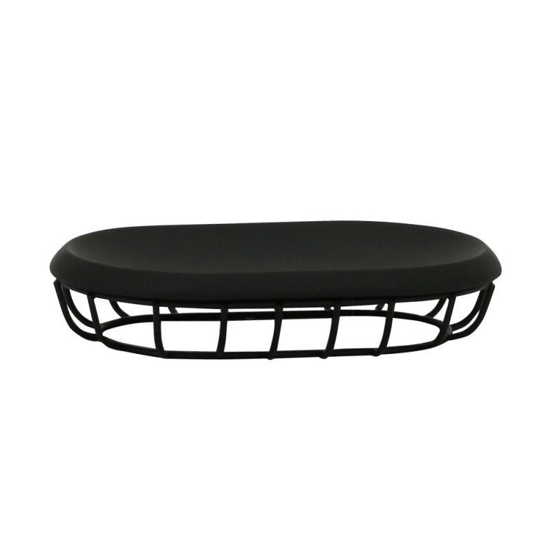 Porta sapone nero - serie grid Aquasanit QG1110NE