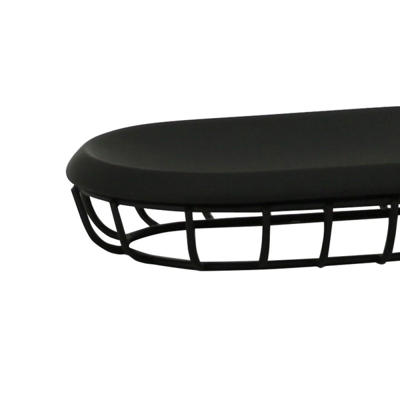 Porta sapone nero - serie grid Aquasanit QG1110NE