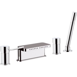 Rubinetto bordo vasca multigetto serie minimal Remer N06317MM