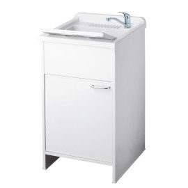 Lavatoio in resina con kit di montaggio 45 x 50 Negrari 9006K