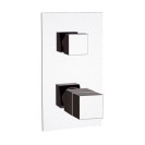 Rubinetto termostatico per doccia con deviatore a 2 vie - serie skyline thermo Daniel Rubinetterie SKT612D2CR