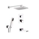 Set con bocca a incasso per rubinetto vasca-doccia - serie skyline thermo Daniel Rubinetterie SKT617ZCR