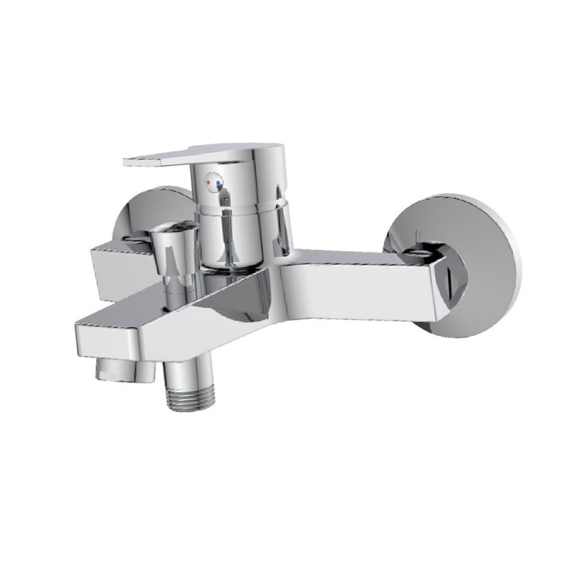 Rubinetto vasca cromato con leva in metallo - Serie Hellis Idrobric SCARUB1016CR