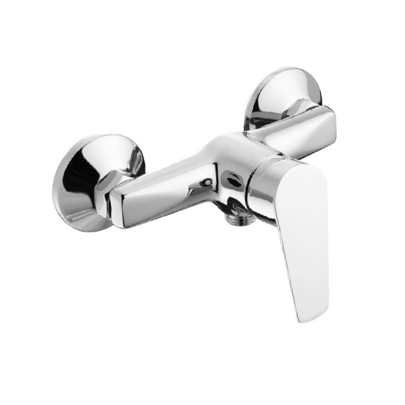 Miscelatore esterno doccia cromato con leva in metallo - Serie Eureka Idrobric SCARUB0969CR