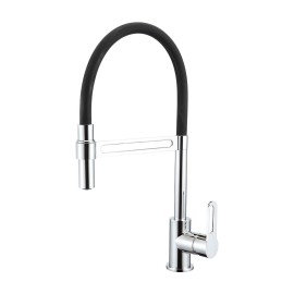 Rubinetto cucina nero con doccetta orientabile - Serie Dallas Idrobric SCARUB0951NE