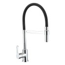 Rubinetto cucina nero con doccetta orientabile - Serie Dallas Idrobric SCARUB0951NE