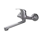 Miscelatore lavello con attacco a parete e bocca girevole - Serie Fast Idrobric SCARUB0942CR