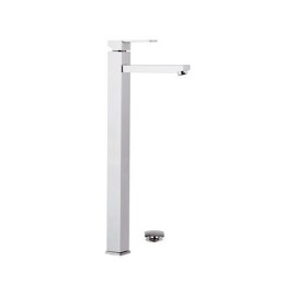 Miscelatore lavabo serie Qubika alto 52,5 cm moderno Remer Q10LXXL