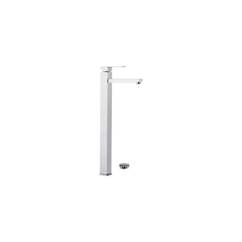 Miscelatore lavabo serie Qubika alto 52,5 cm moderno Remer Q10LXXL