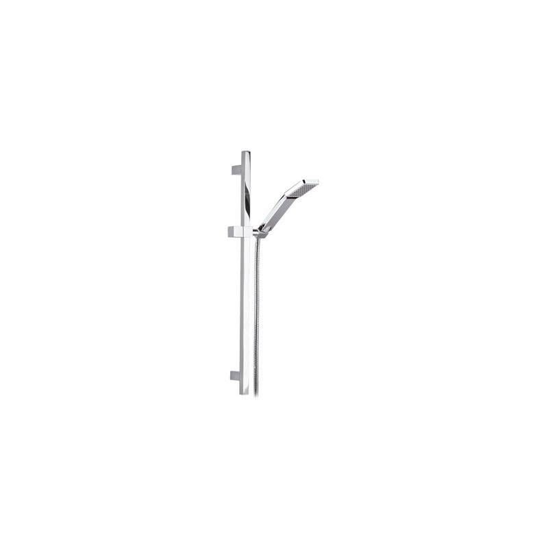 Saliscendi quadro con doccetta e flessibile, design quadro Remer 317S317SQ