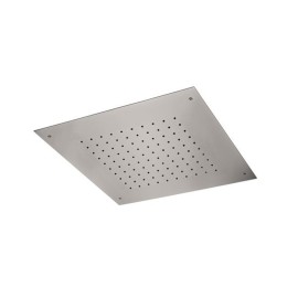 Soffione a soffitto in acciaio inox quadrato Remer 357SFS43