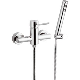 Rubinetto esterno per doccia con doccia duplex serie minimal Remer N39