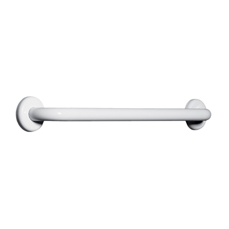 Maniglia serie care in acciaio laccato bianca cm l. 80 x 3,2 Aquasanit A10690AC004