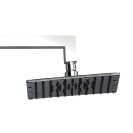 Completo braccio doccia ottone con soffione piatto quadro Idrobric SCABRA0005OT