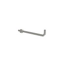 Portarotolo serie care in acciaio inox per maniglie ribaltabile Aquasanit A10690AX009