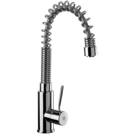 Rubinetto laterale per lavello con bocca girevole a molla serie minimal Remer N75