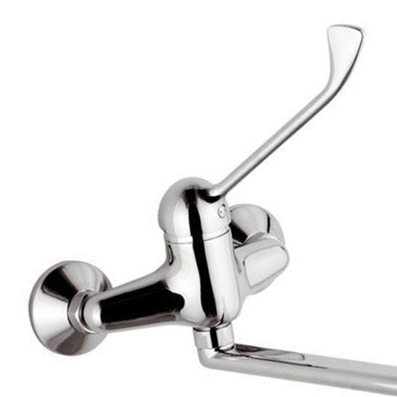 Miscelatore monocomando lavello a parete con leva clinica Mariani Rubinetterie B00580E900