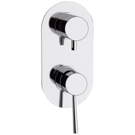 Rubinetto doccia con deviatore a tre vie serie minimal Remer N93