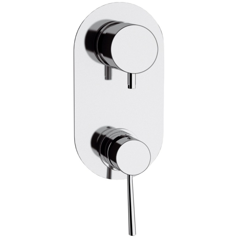 Rubinetto doccia con deviatore a 4 posizioni serie minimal Remer N94