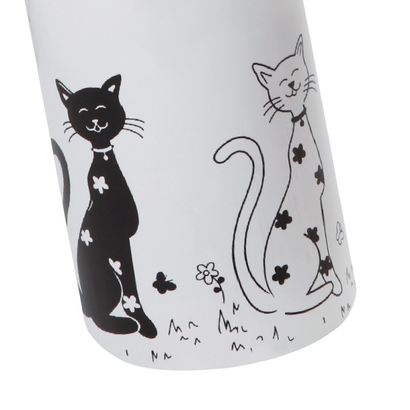Bicchiere serie fibi in ceramica bianco decorato Aquasanit QC7100