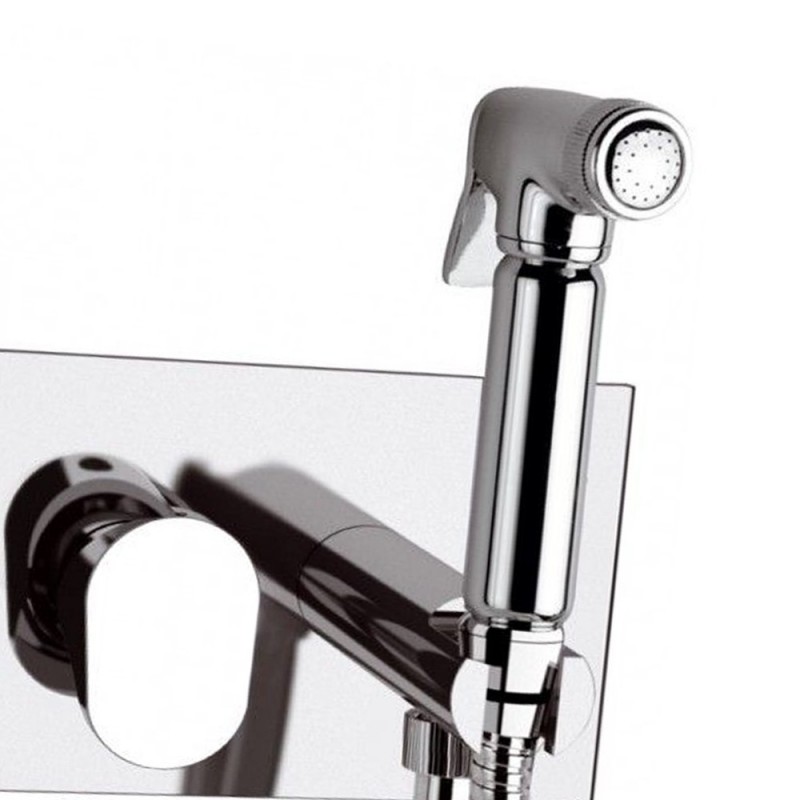  D60 Miscelatore incasso per shut-off con doccetta, supporto doccia e flessibile 