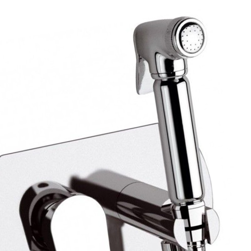 Miscelatore incasso per shut-off con doccetta shut-off, supporto doccia-presa acqua e flessibile doccia. Remer I60