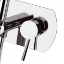 Miscelatore incasso per shut-off con doccetta shut-off, supporto doccia- presa acqua e flessibile doccia. Remer N60